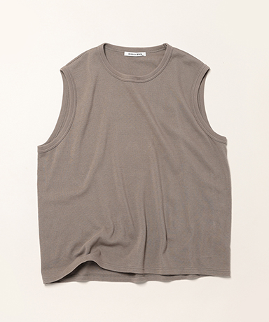 Wrap Around Sleeveless Thermal Tee - Product Dyed
