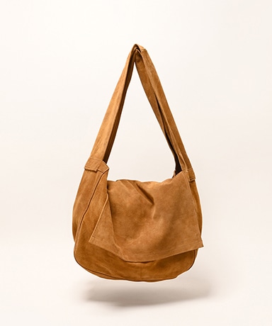 Leather Shoulder Bag - Cow Split Leather