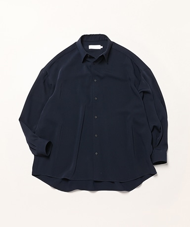Satin Oversized Regular Collar Shirt