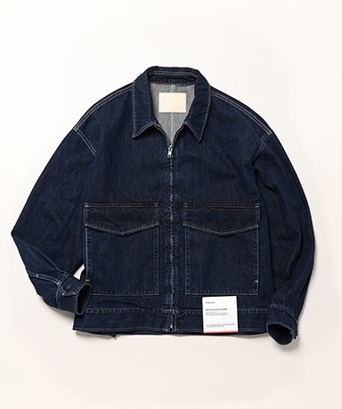 Selvage Denim Zip Jacket -DARK FADE-