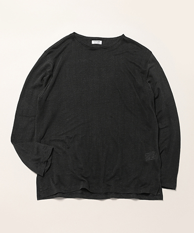 L/S BOAT TEE LINEN 天竺