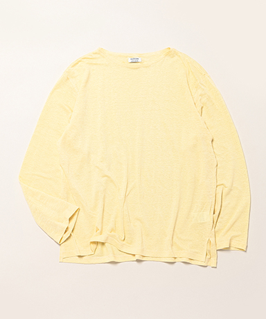 L/S BOAT TEE LINEN 天竺