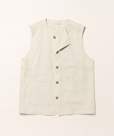 Tweed Linen Work Waist Coat