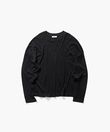 COTTON LINEN FRAISE | LONG SLEEVE T-SHIRT