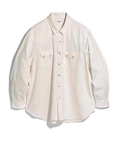 Cotton Herringbone Western Shirt