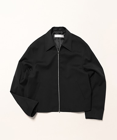 Mini Jacket - Black Worsted Wool