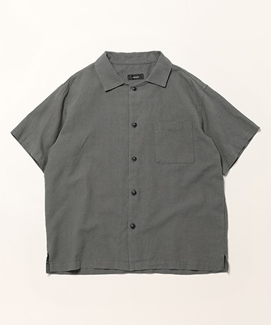 Linen Open Collar Shirt
