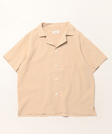 Linen Open Collar Shirt