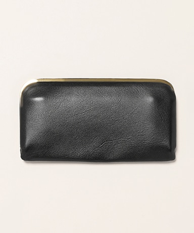 Framed Leather Long Wallet