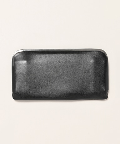 Framed Leather Long Wallet
