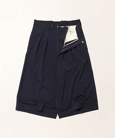 Cropped Tucked Baggy Pants