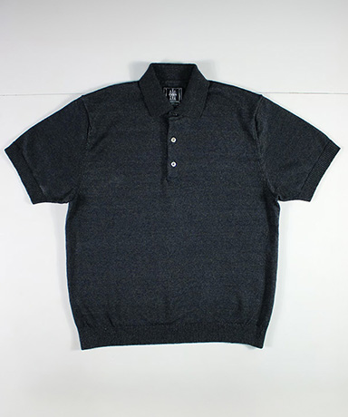 リネンニットポロ