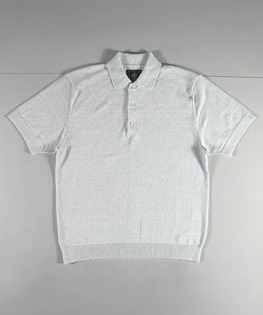 リネンニットポロ