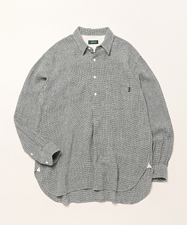 Linen Tweed Grandpa Shirt