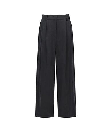 Women's Cupro Two Tuck Wide Pants