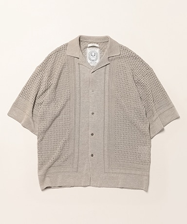 12 Gauge Knit Open Collar Shirt