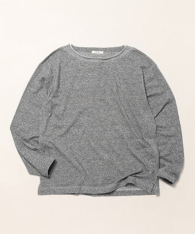 Linen High-Twist Cotton Boat Neck Pullover