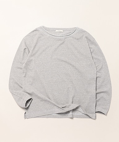 Linen High-Twist Cotton Boat Neck Pullover