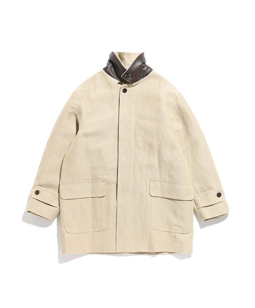 【極美品　試着のみ】 A.PRESSE  リネンHalf Coat BEIGE