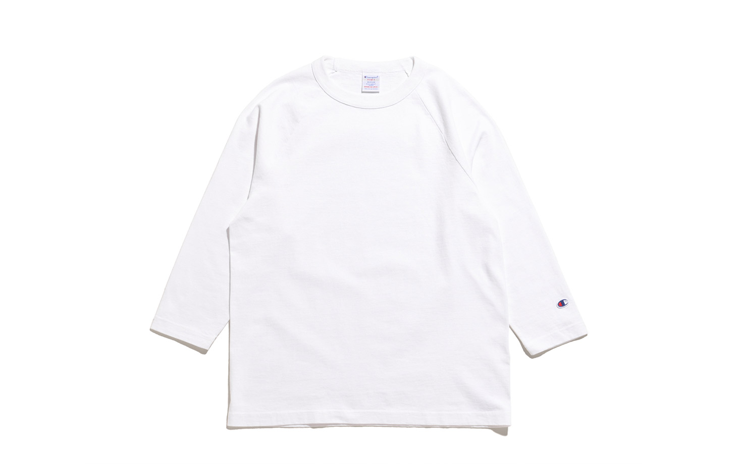 T1011 Raglan 3/4 Sleeved T Shirt White/ホワイト XL(MEN)