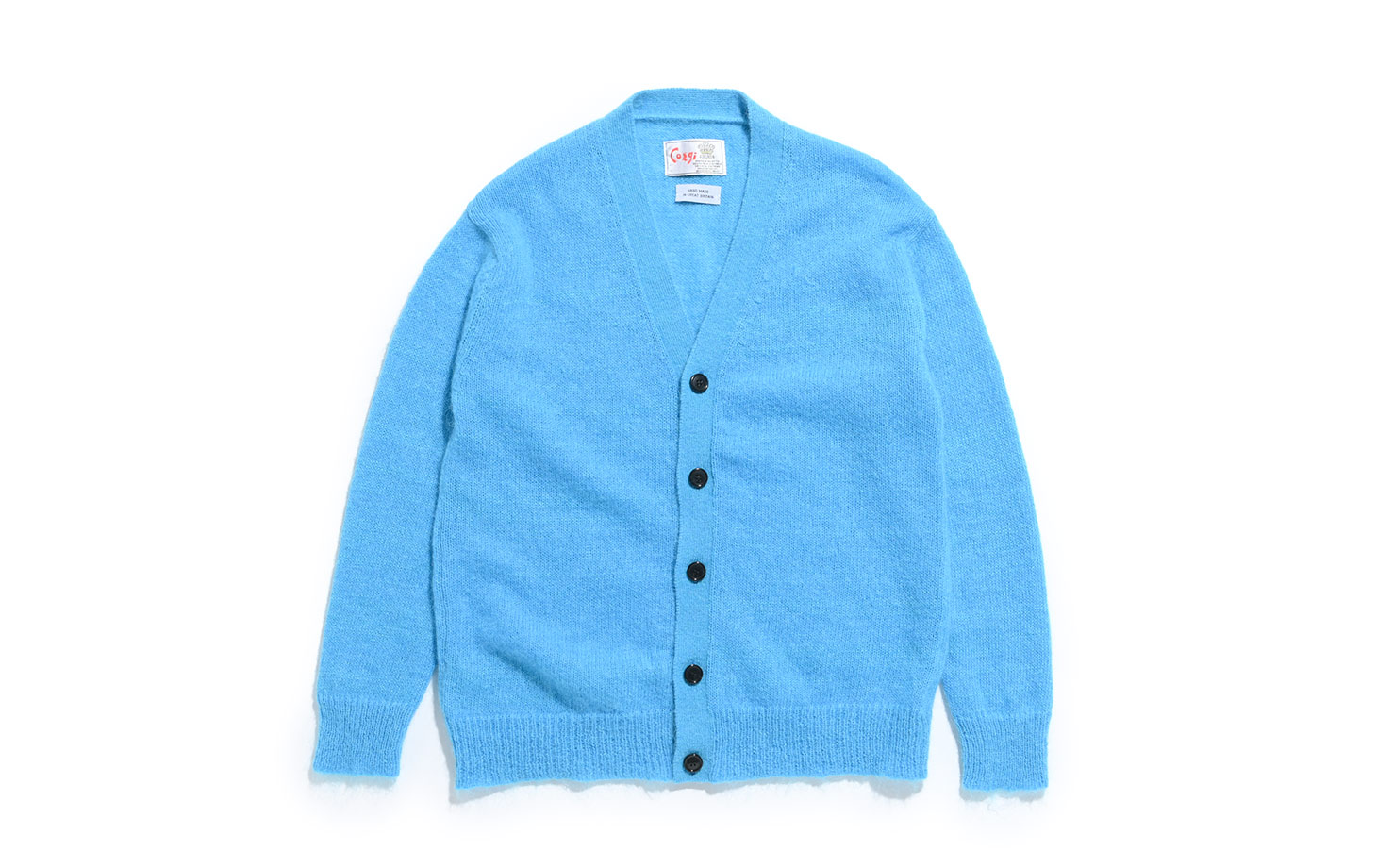 Mohair Nylon Wool Cardigan(L(MEN) Blue/ブルー): Corgi