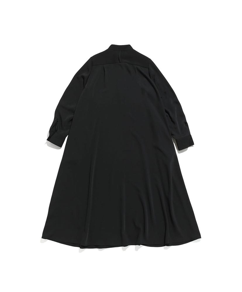 Satin Band Collar Dress Black/ブラック 0(WOMEN)