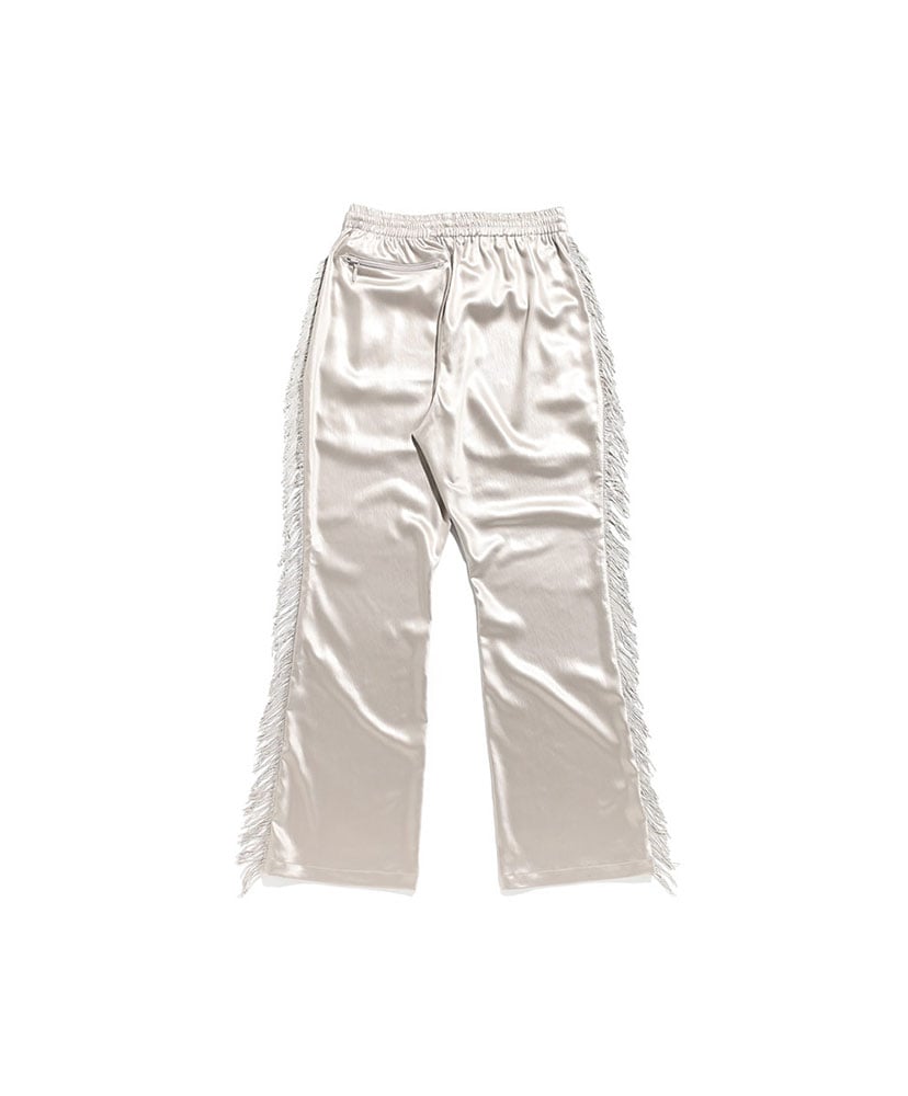 Fringe Boot Cut Track Pant-Poly Sateen