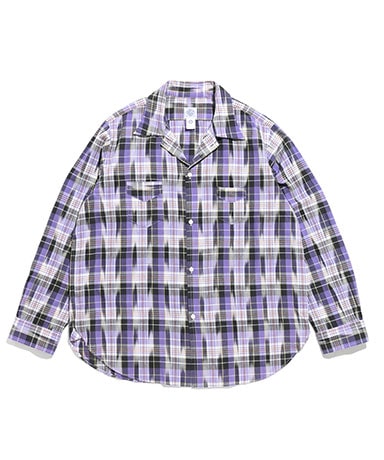 Neutra 3-Ikat Madras(L(MEN) Purple/パープル): POST O'ALLS