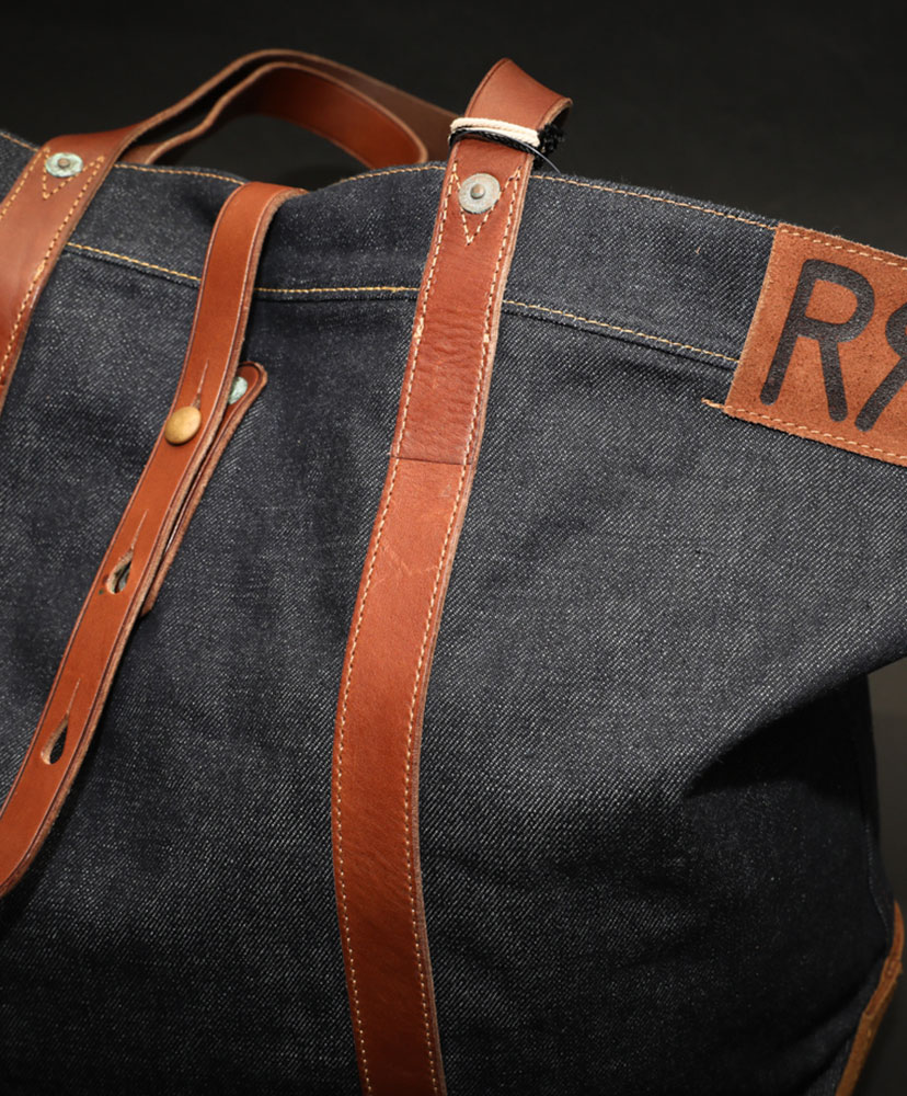 Leather Trim Denim Tote(ONE Indigo/インディゴ): RRL