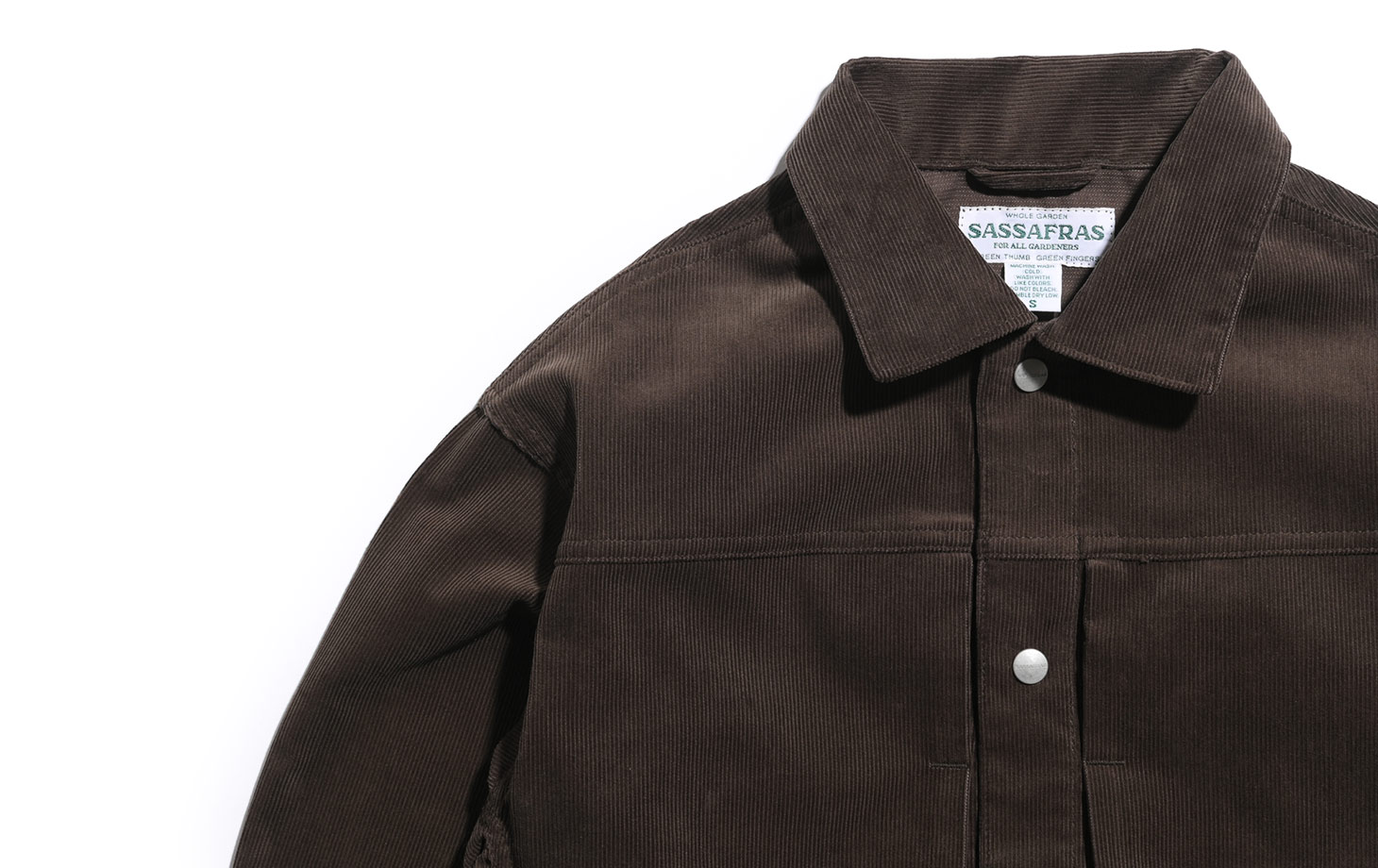 Gardeners Jacket-T/C Corduroy(L(MEN) Brown/ブラウン): SASSAFRAS