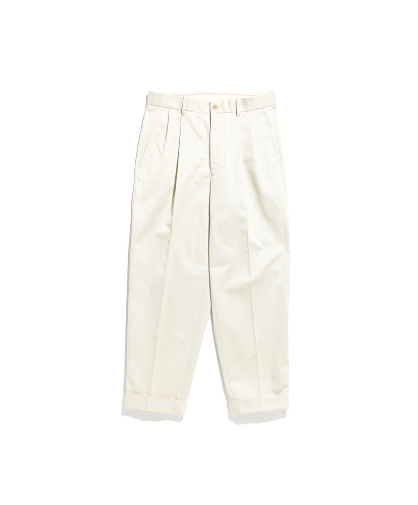 San Joaquin Cotton Chino 2pleated Trousers O.Beige/オイスターベージュ 40(MEN)