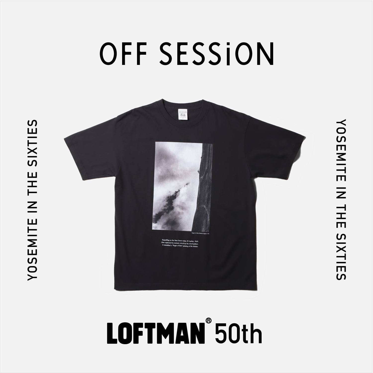 OFF SESSiON 50th GLEN DENNY TEE - YOSEMITE IN THE SIXTIES