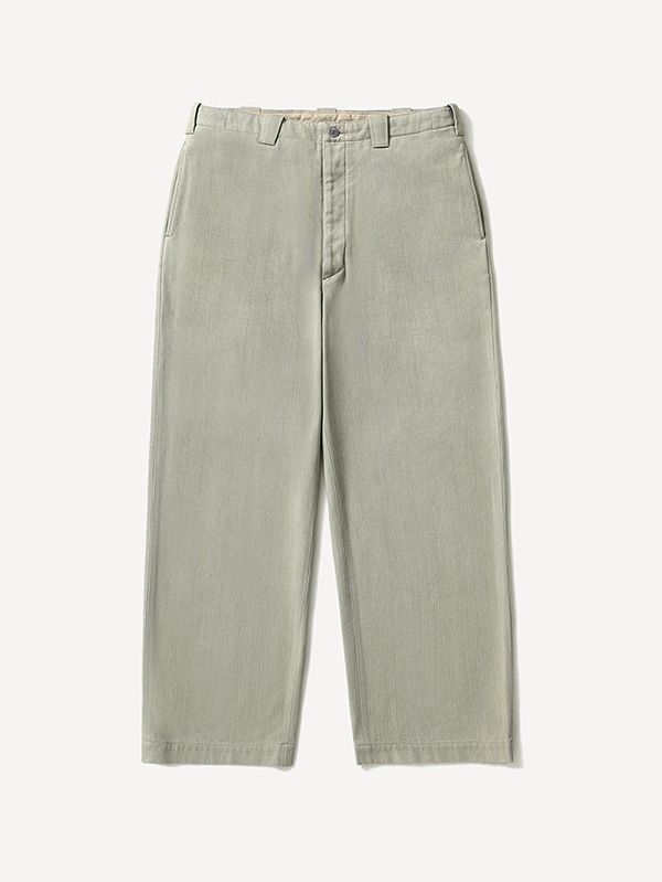 Silk Nep Trousers OFF WHITE