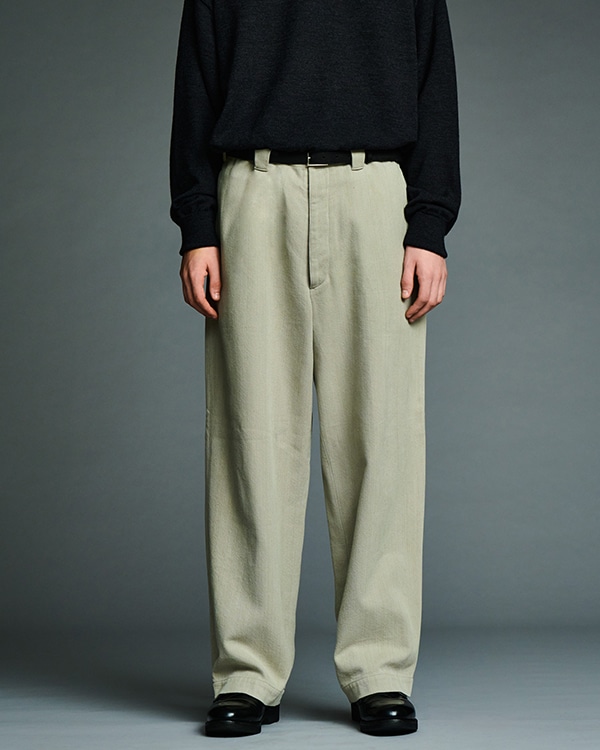 Silk Nep Trousers 着用