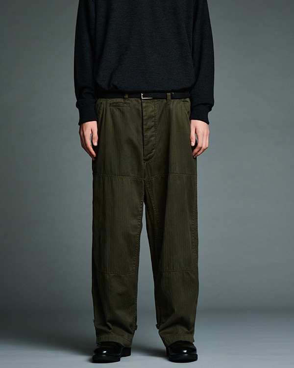 Military Double Knee Trousers 着用