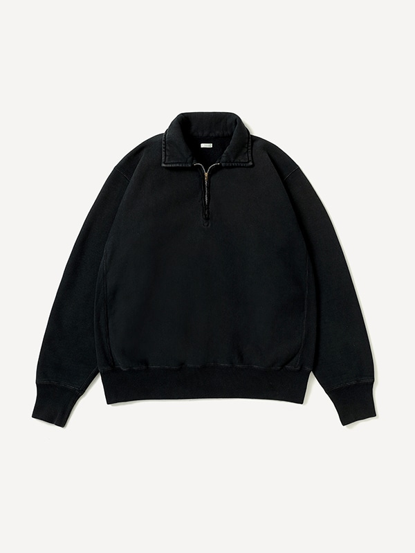 Vintage Half Zip Sweatshirt BLACK