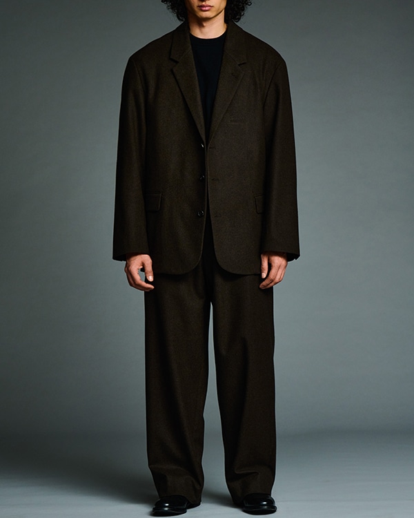 Wool Flannel Jacket 着用
