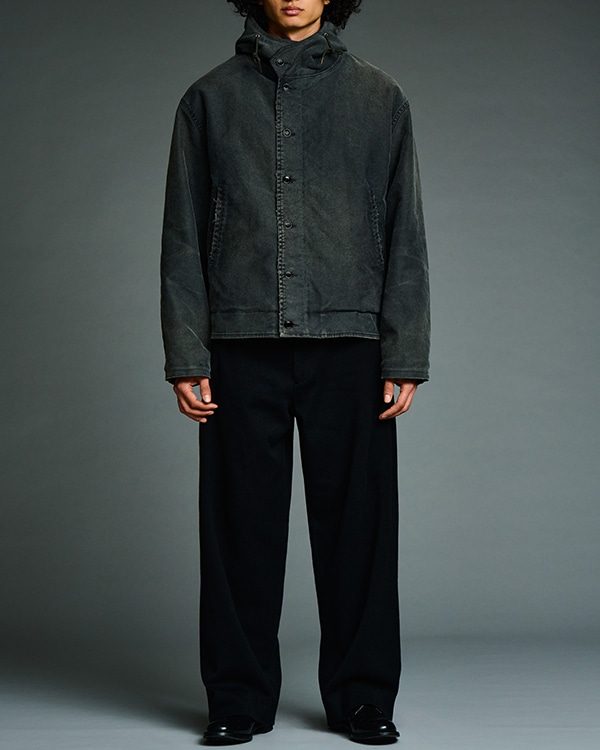 Vintage WW2 US NAVY Blue Deck Jacket 着用