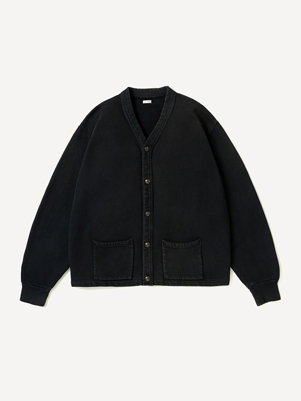 Vintage Sweat Cardigan BLACK