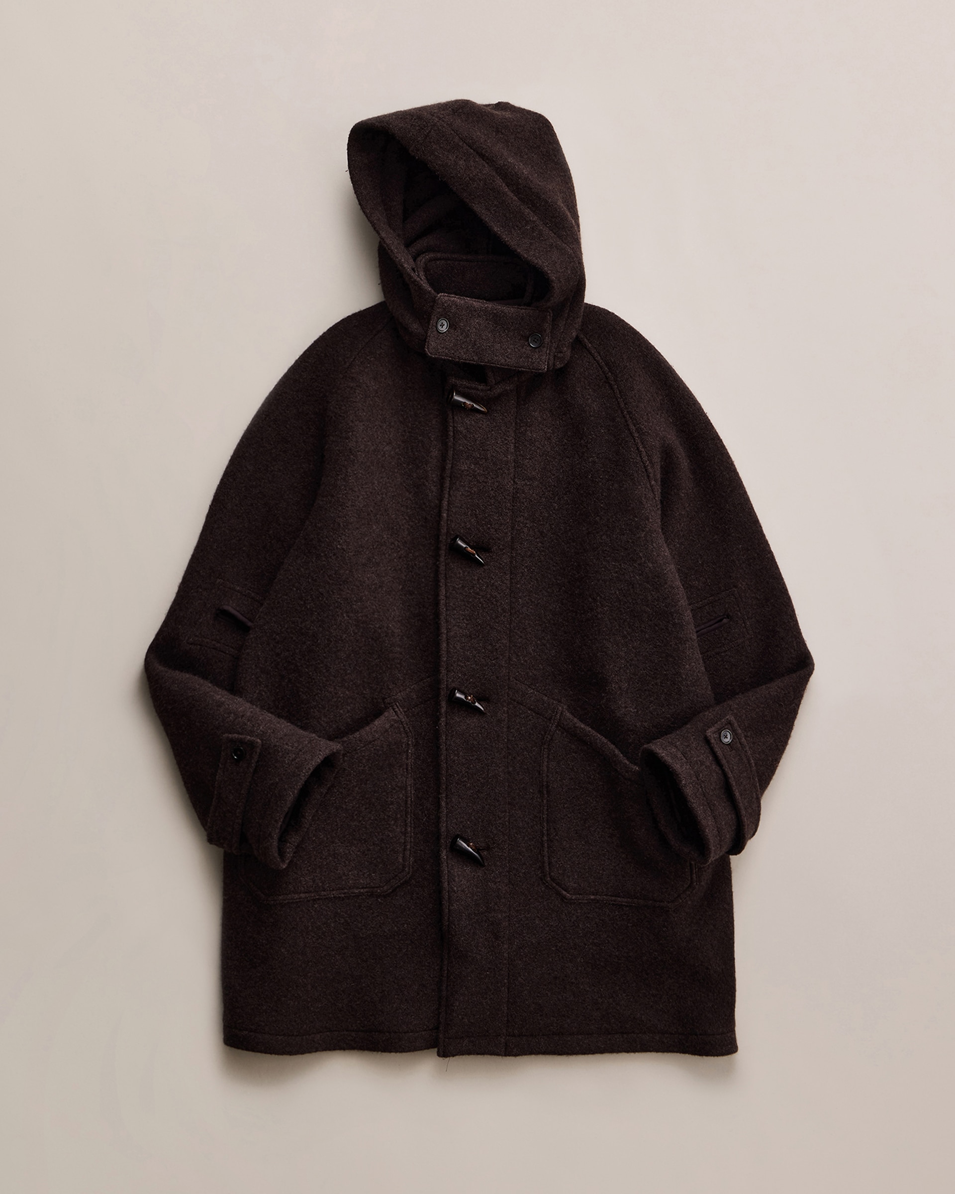 K.CRIMSO カシミヤウール強縮絨オーバーマリンコート