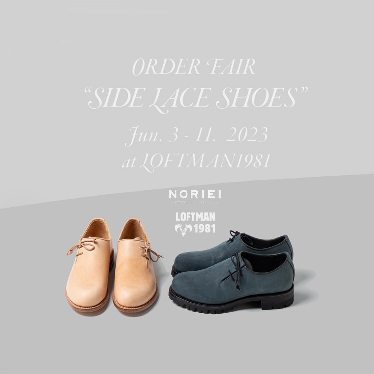 NORIEI Side Lace Shoes Order Fair
