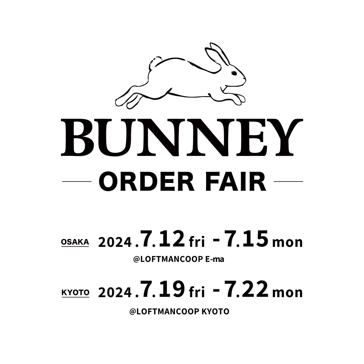 BUNNEY ORDER FAIR 2024