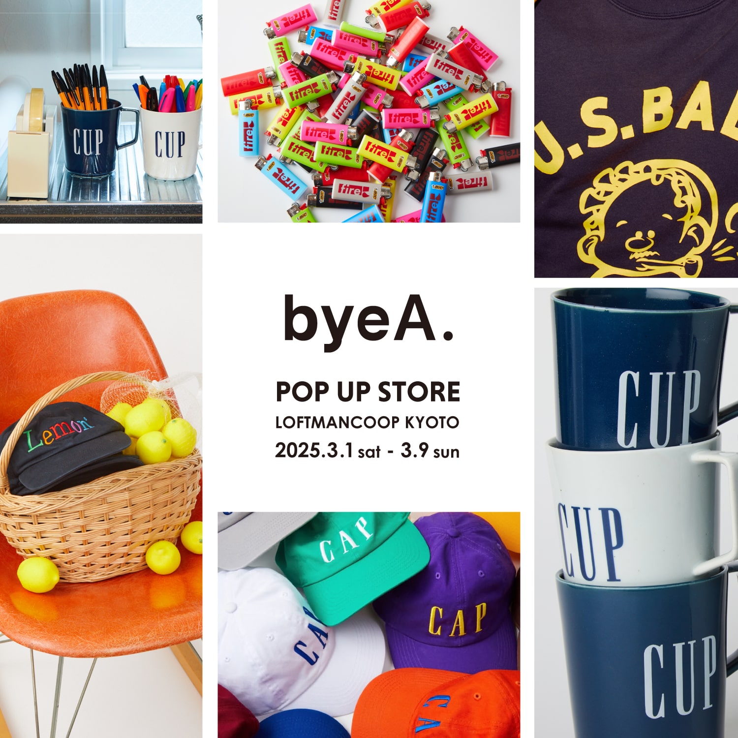 bye A. POP UP STORE