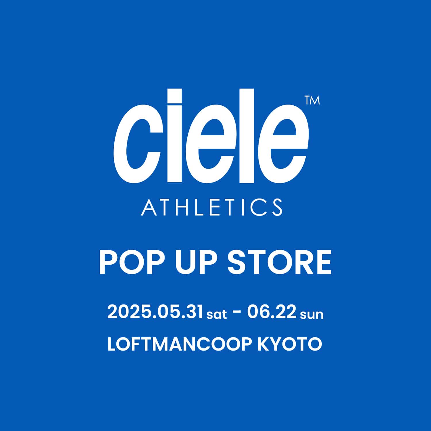 Ciele Athletics POP UP SHOP