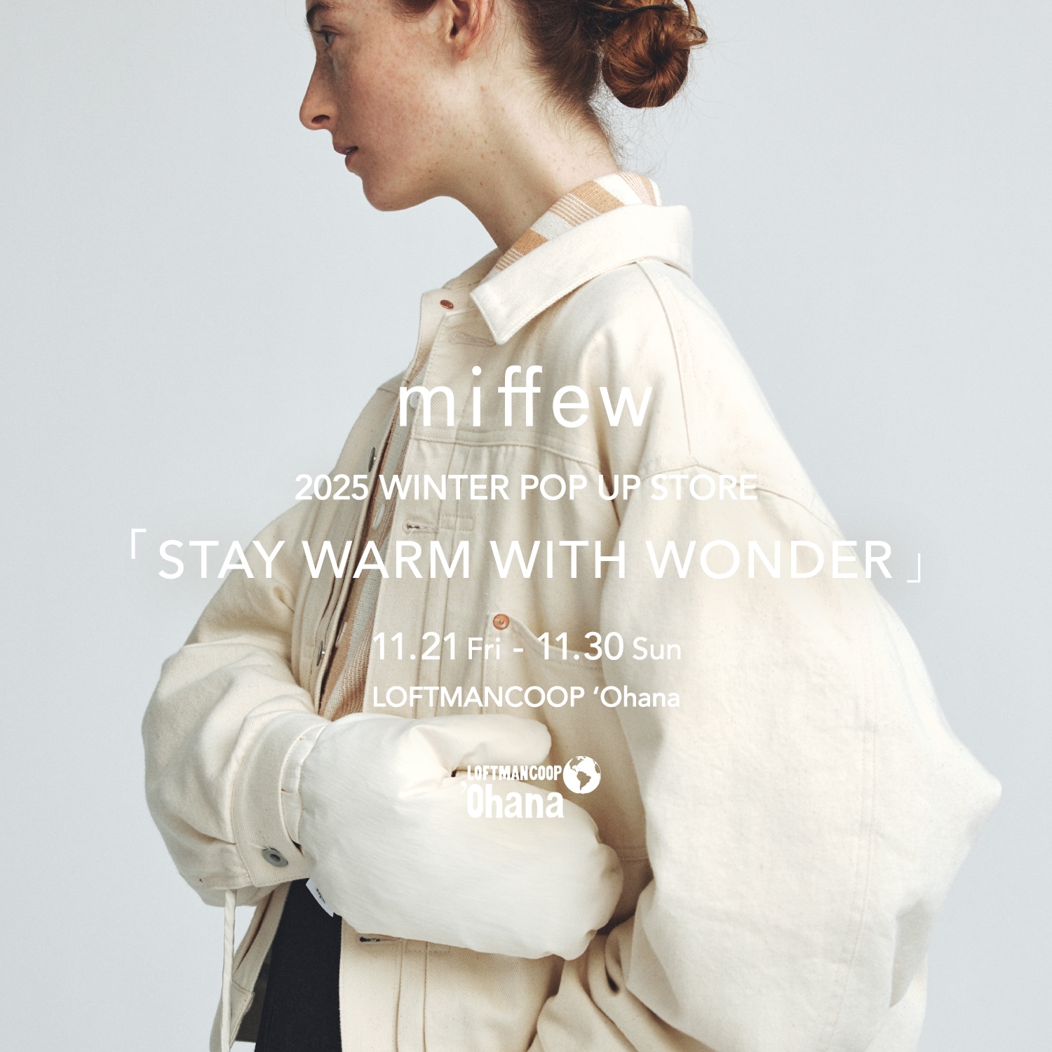 miffew 2025 WINTER POP UP STORE "STAY WARM WITH WONDER"