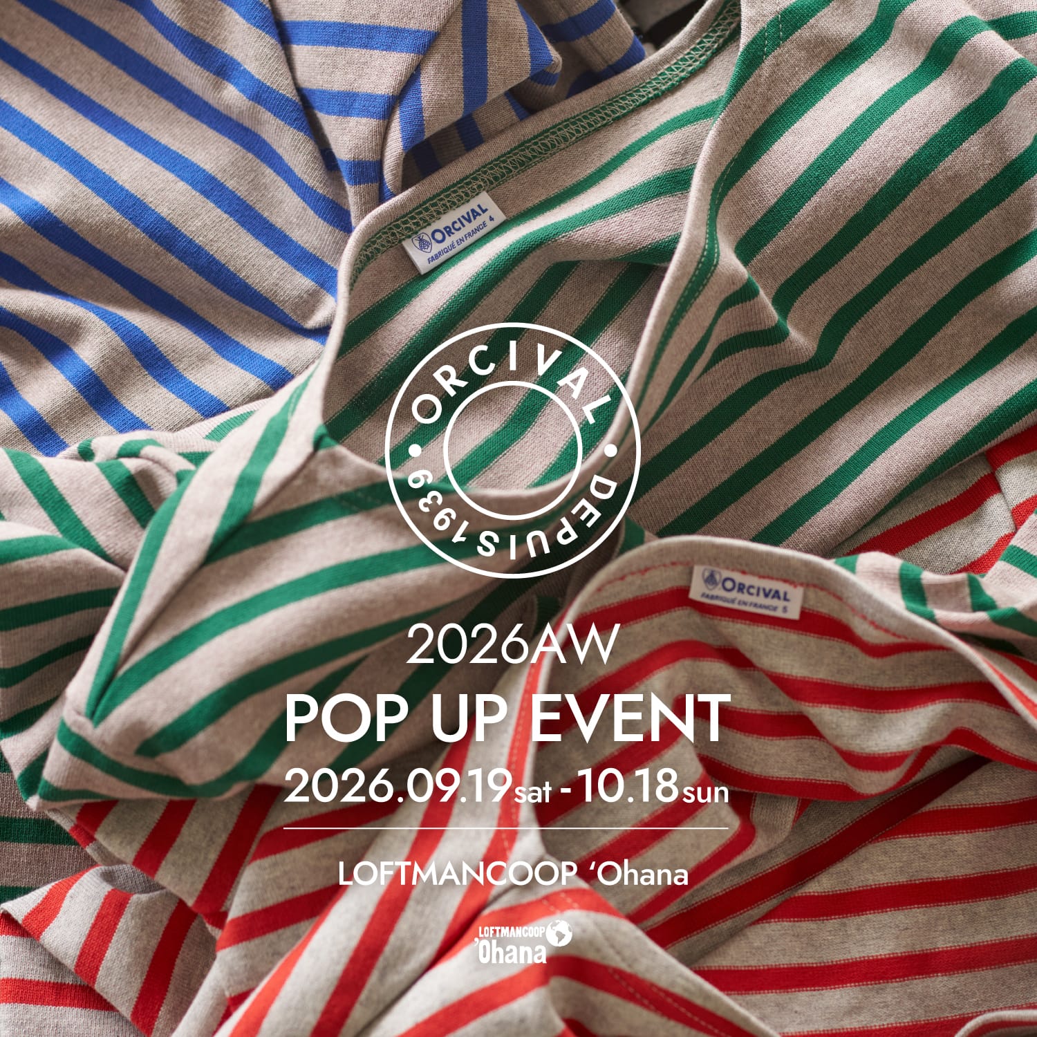 ORCIVAL 2026AW POP UP EVENT