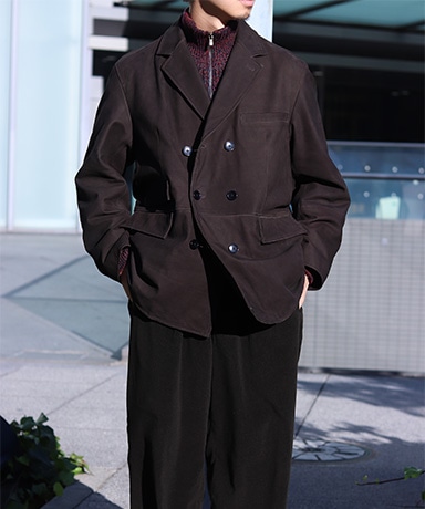 CCU DOUBLE BLEASTED JAKET NUBACK