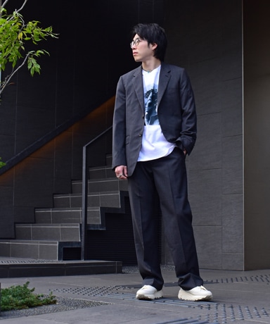 AURALEE[オーラリー] 23SS Super Fine Tropical Wool Jacket & Slacks [Top Charcoal]