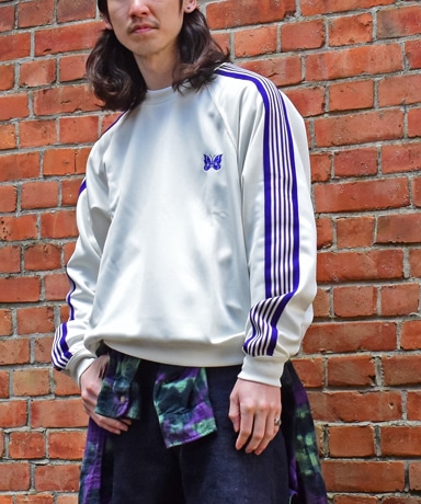 NEEDLES[ニードルズ] 23SS Track Crew Neck Shirt - Poly Smooth