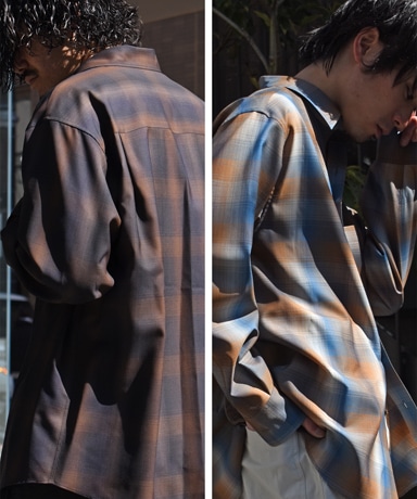 AURALEE[オーラリー] 23SS Super Light Wool Check Shirt